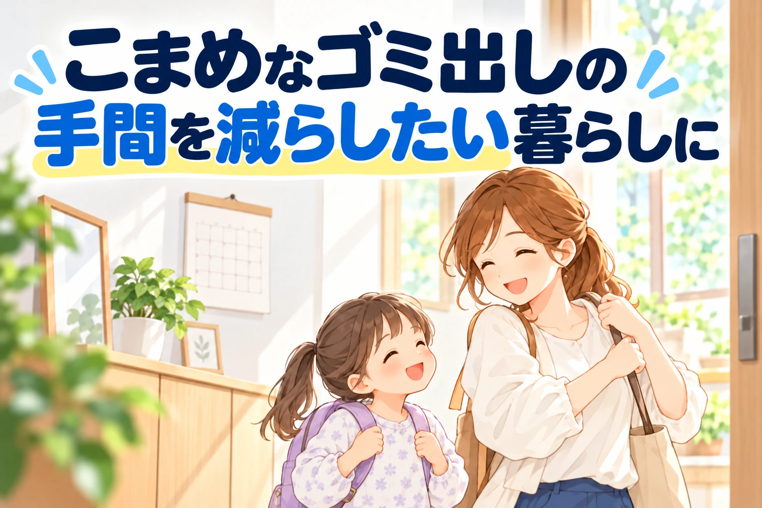 こまめなゴミ出しの、手間を減らしたい暮らしに